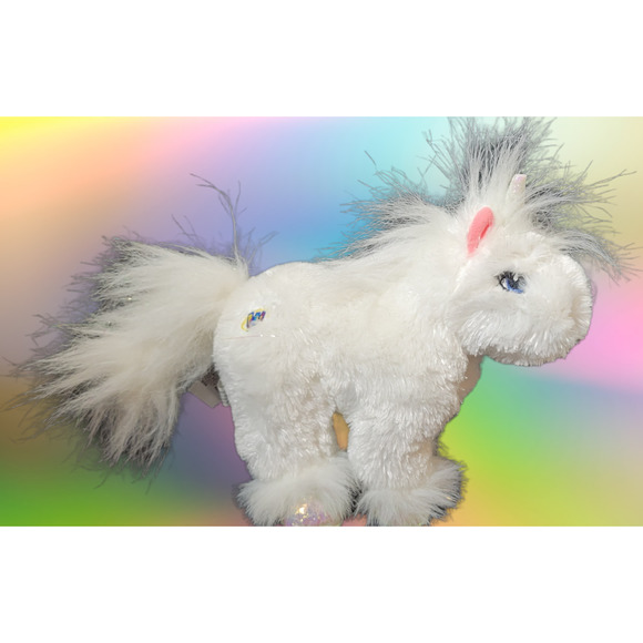 Webkinz Unicorn LilKinz Bean Bag Plush Stuffed Animal Toy GANZ HS069 6” NO CODE - Picture 1 of 11